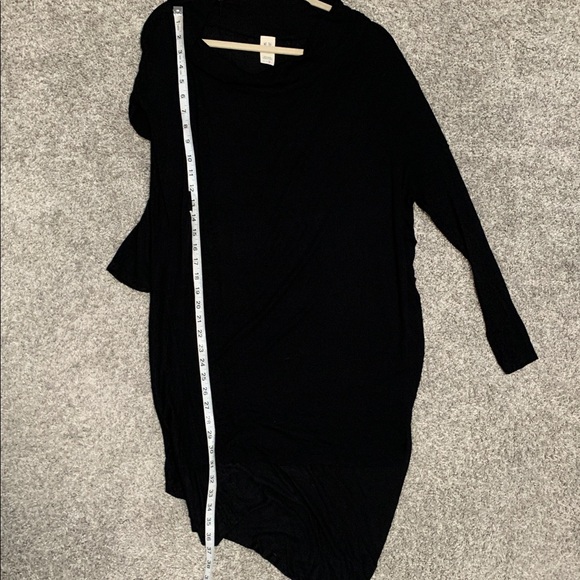 We the Free Free People Grapevine Black Long Sleeve Tunic Top Size Medium - Picture 6 of 8